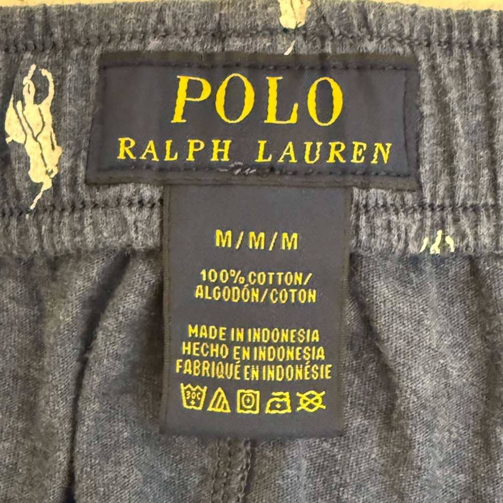 Polo Ralph Lauren Men's Navy All Over Pony Print Jersey Knit Sleep Shorts Size M - Picture 7 of 8